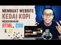 Membuat WEBSITE Kedai Kopi RESPONSIVE dengan HTML & CSS dari 0 + Autodeploy ke WEB HOSTING