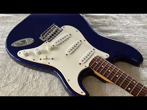 2005 Squier Affinity Stratocaster Midnight Blue Rosewood Fretboard image 20