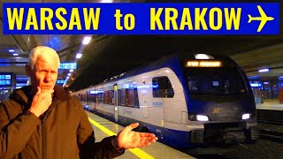 Night train WARSAW to KRAKOW | Confusing stations, modern train, comfortable journey
