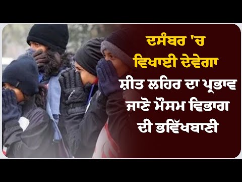 ਦਸੰਬਰ 'ਚ ਵਿਖਾਈ ਦੇਵੇਗਾ ਸ਼ੀਤ ਲਹਿਰ ਦਾ ਪ੍ਰਭਾਵ, ਜਾਣੋ ਮੌਸਮ ਵਿਭਾਗ ਦੀ ਭਵਿੱਖਬਾਣੀ