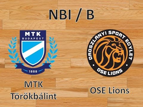 NBI/B: MTK Törökbálint - OSE Lions