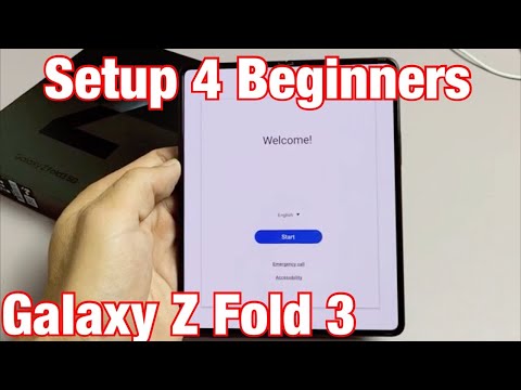 Galaxy Z Fold 3 How to Insert SIM Card Check Mobile Settings