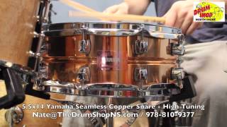 Video thumbnail for Yamaha Seamless Copper Snare 5.5x14 - The Drum Shop North Shore by Nate Morrison Drums