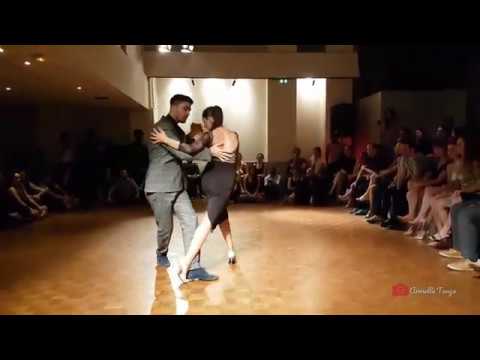 Karina Colmeiro  and  Rodrigo Palacios  are  dancing  to  the  tango  "  Desde aquella noche  "  by  Juan D'Arienzo  in  2020