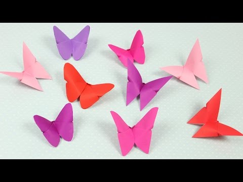 Origami Schmetterlinge falten DIY