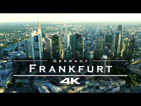 Frankfurt, Alemanha 🇩🇪 - por drone [4K]