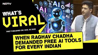 Raghav Chadha News | When Raghav Chadha Demanded Free AI Tools For Every Indian In Parliament