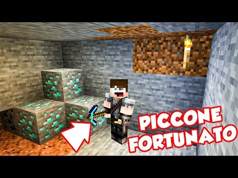MINECRAFT VANILLA - IL PICCONE PIU' FORTUNATO DI SEMPRE!