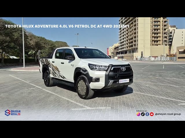 Toyota Hilux ADVENTURE 4.0L V6 PETROL DC AT 4WD 2026MY video
