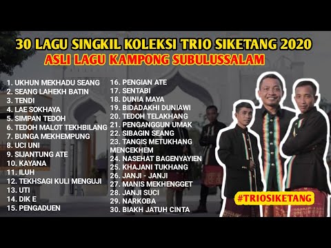 30 LAGU KAMPONG POPULER 2020 - TRIO SIKETANG