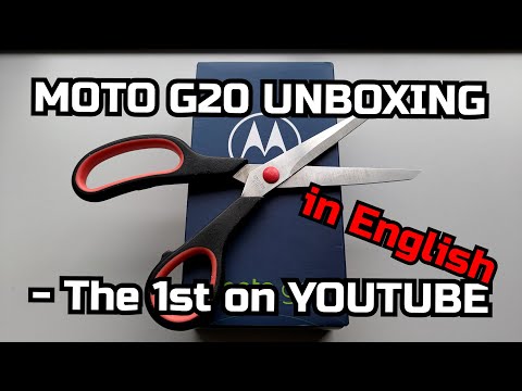 Moto G20 Unboxing in English