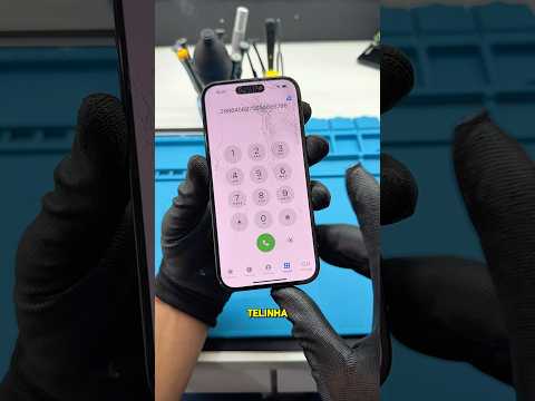Processo de recuperação da tela original de uma iPhone 16 ou será Aifone 16 com vrido quebrado 🤣