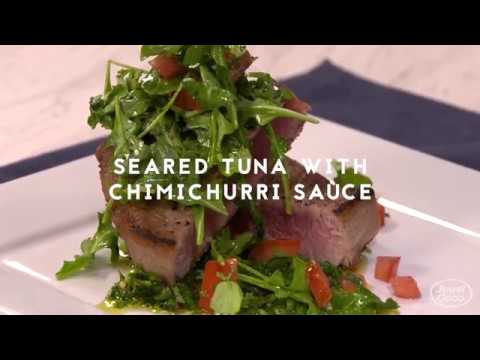 John Manion: Seared Tuna with Chimichurri Sauce