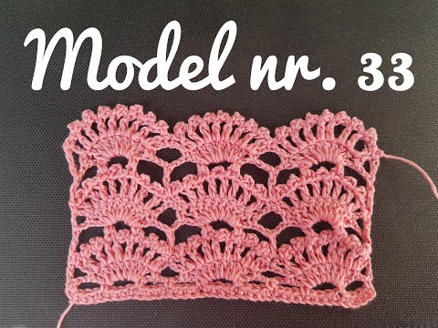 Model crosetat 33 - seria "100 de modele de crosetat"