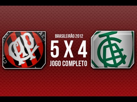 Atlético PR 5x4 América MG - Jogo Completo - Série B 2012