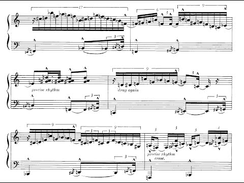 George Rochberg - Carnival Music, a Suite for Piano (1971) [Score-Video]