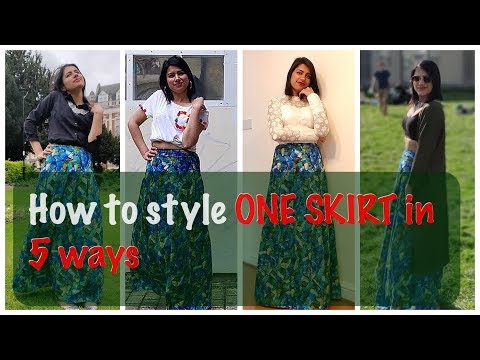 Style a long skirt