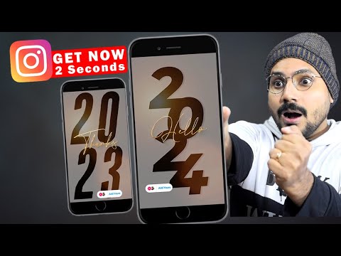 How to Get Thanks 2023 Add Yours Story Template on Instagram | Hello 2024 Add Your Templates