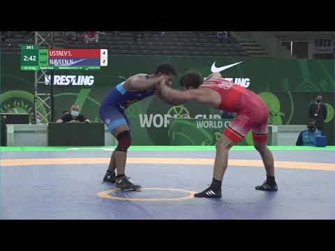 1/8 FS - 70 kg: S. USTAEV (GER) v. N. NAVEEN (IND)