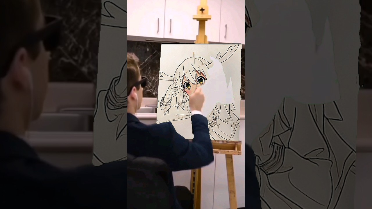 【しかのこ】リズムに合わせてしかのこのこを描いてみた#shorts #しかのこのこのここしたんたん