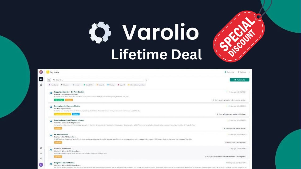 Varolio Review: Unify AI powered Inbox for Sales Tools | Lifetime Deals