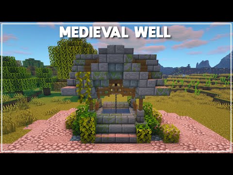 Spudetti - Minecraft: How to Build a Medieval Well [Tutorial] 2020