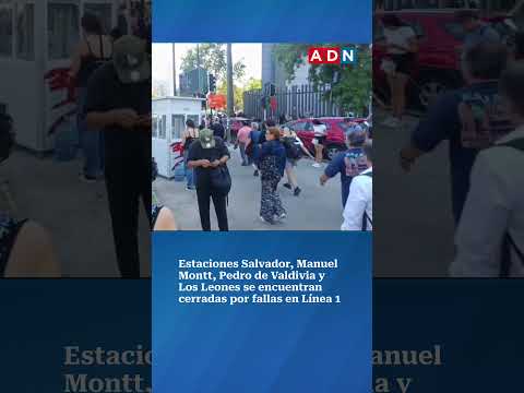Metro de Santiago presenta fallas en Línea 1