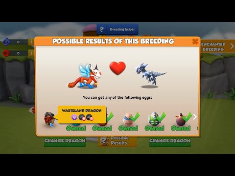#DML What's your couple use to breed WASTELAND Dragon ? - Dragon Mania Legends