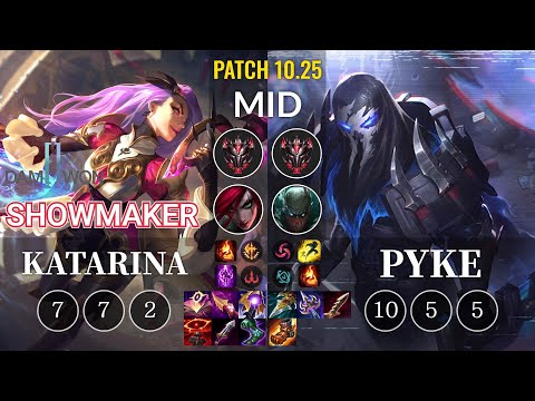 DWG Showmaker Katarina vs Pyke Mid - KR Patch 10.25