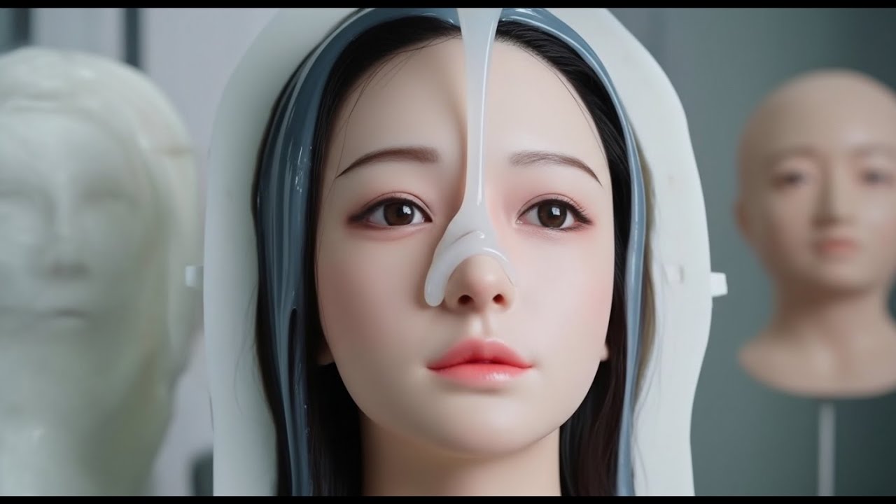 This factory of realistic humanoid silicone robots performs the most bizarre tests - Unique Process.