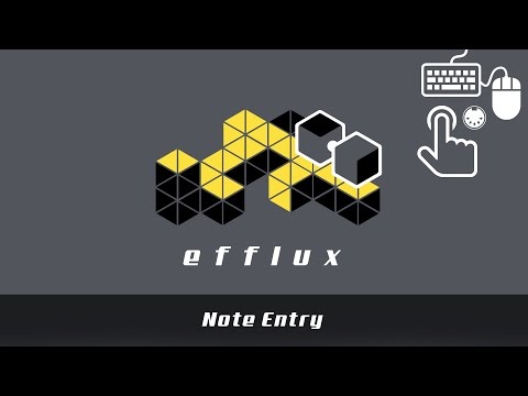 Efflux tutorial #1: Note entry