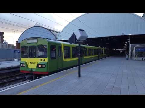 IE 8300 class (DART) departing from Pearse station, Dublin (23.09.2018)