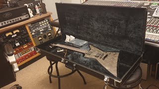 Video thumbnail for ESP EX Explorer Diamond Steel Plate EMG 81 60 James Hetfield Metallica Guitar Video Up Close Review by Essex Recording Studios