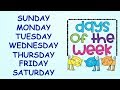 Days of the Week || With spellings|| Slow Version for Kids to learn Spellings Easily||Days in a week