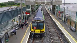 preview picture of video 'IE 29000 Class DMU Train number 29124 - Booterstown Station, Dublin'