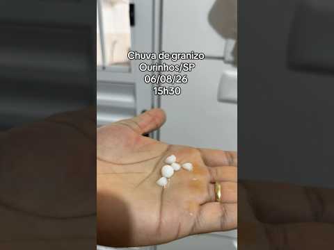 Chuva de Granizo - Ourinhos/SP #chuva #tempestade #granizo