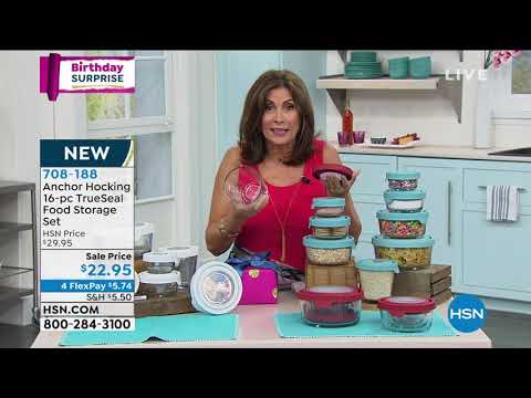 Anchor Hocking 16Piece TrueSeal Food Storage Set