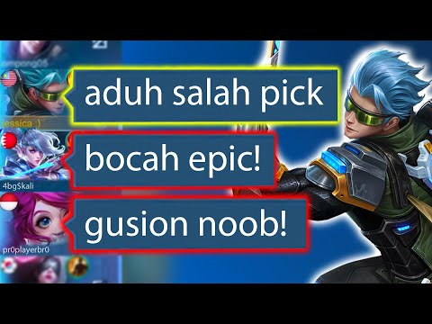 Prank Noob Gusion Awalnya Diremehkan, Akhirnya Dibilang Jago - Mobile Legends