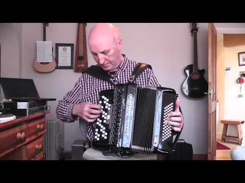 The Chromatic Button Accordion (B-system) - how to play a simple two-chord tune in four keys