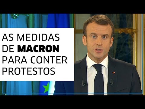 Presidente francês anuncia medidas para conter crise dos "coletes amarelos"