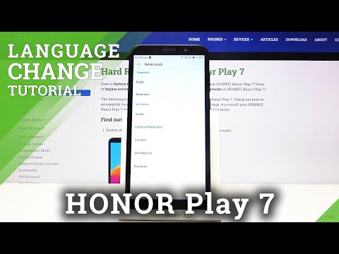 How to Change System Language in Honor Play 7 – Set Up Language