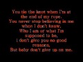 Dont Give Up On Me  Jason Aldean Lyrics