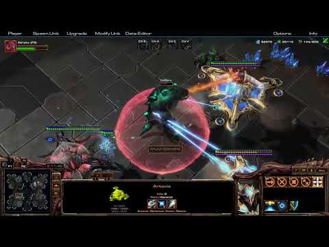 StarCraft 2 Dehaka vs Protoss Motherships