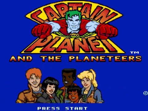 Captain Planet and the Planeteers - Sega Genesis (Title Screen And Demo)