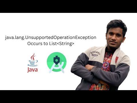 Java Lang Unsupportedoperationexception Error Java String List Immutable Array Add Element Crash