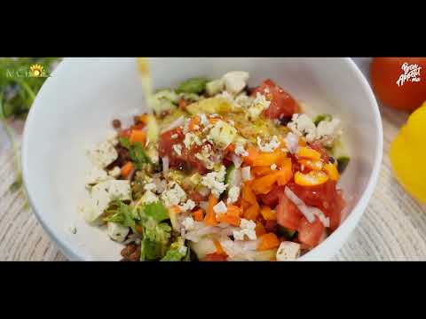 Recette Méditerranéenne: La meilleure recette de salade de lentilles au fromage feta!Facile et saine