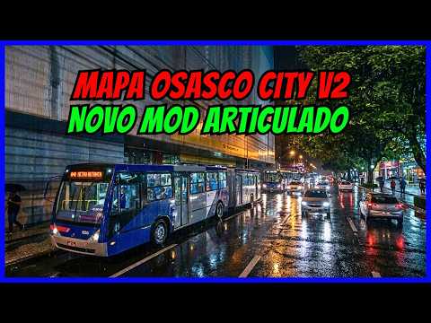 🔴Gameplay Proton Bus Simulator | Novo Mod Articulado | Mapa Osasco City V2 | Linha 840 #cqmods