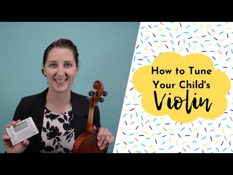How to Tune Your Child's Violin (4-step tutorial + free printable guide)