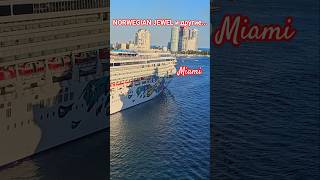 NORWEGIAN JEWEL и другие выходят из Майами #norwegianjewel #umarkeyn #miami #4k #cruise #cruiseship