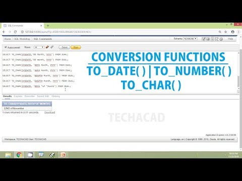 Conversion Functions In Oracle Sql